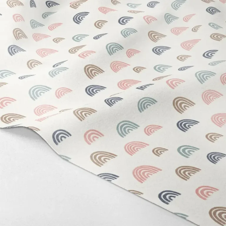 Τσόχα με τυπωμένα μοτίβα λευκοί κυμματισμοί σε ροζ φόντο (copy)