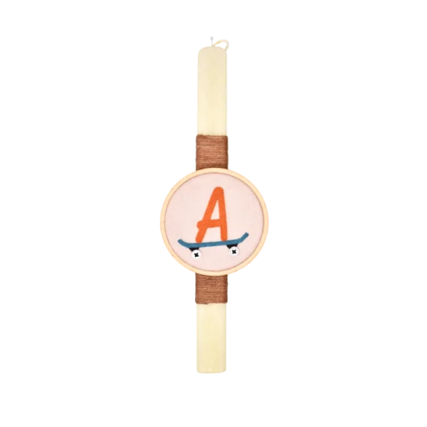 Λαμπάδα με κρεμαστό τελάρο πατίνι