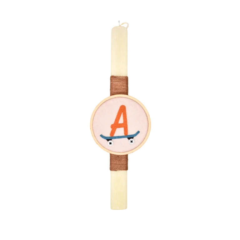 Λαμπάδα με κρεμαστό τελάρο πατίνι