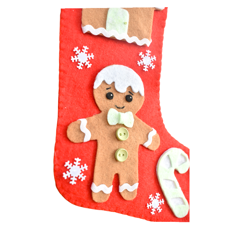 Χριστουγεννιάτικη κάλτσα με gingerbread αγόρι Χριστουγεννιάτικη κάλτσα με gingerbread αγόρι