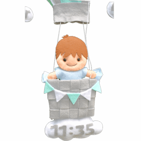 Κρεμαστο αερόστατο τοίχου με αγορι