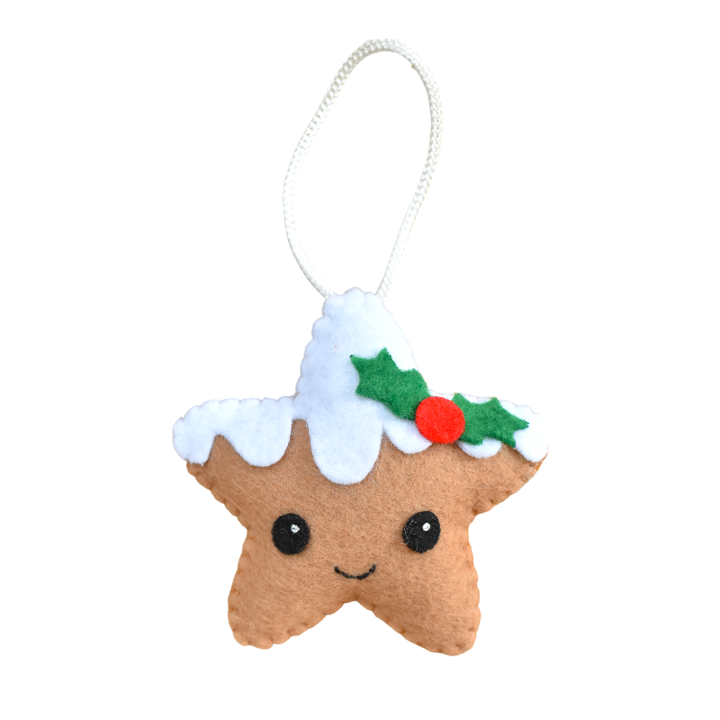 Σετ 4 χριστουγεννιάτικα στολίδια απο τσόχα Σετ 4 χριστουγεννιάτικα στολίδια απο τσόχα